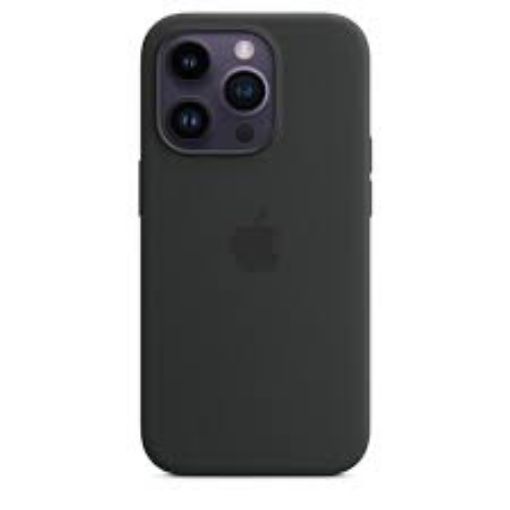 Picture of Apple: iPhone 14 Pro Silicone Case with MagSafe - Midnight