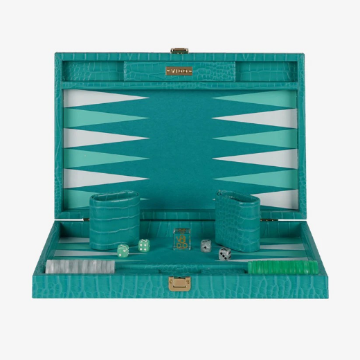 Picture of Teal Alligator Backgammon