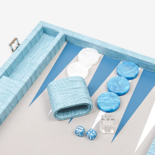 Picture of Blue Alligator Backgammon