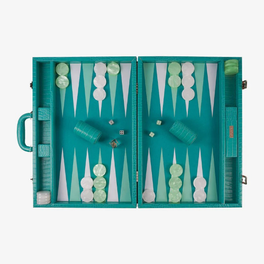 Picture of Teal Alligator Backgammon