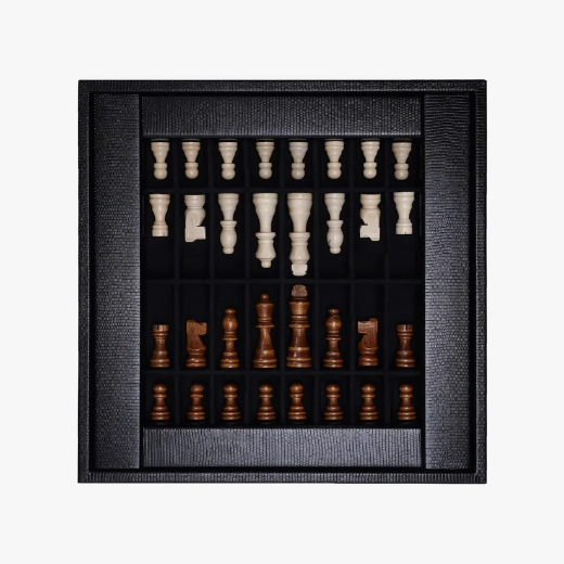 Picture of Jet Black Lizard Chess Set