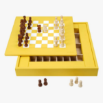 Picture of Lemon Leather Chess Set