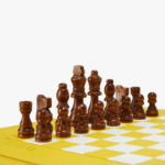 Picture of Lemon Leather Chess Set