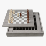 Picture of Mouse Grey Alligator Chess Set