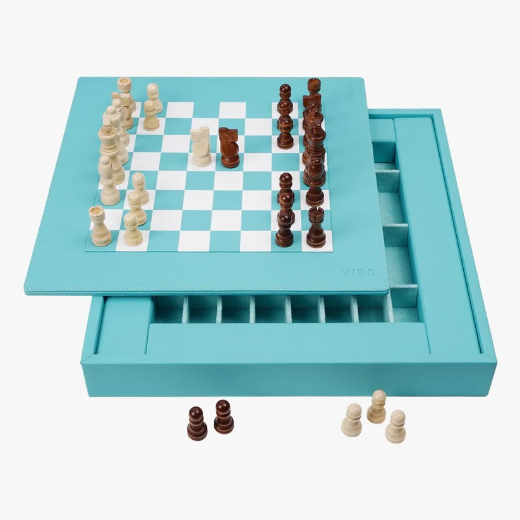 Picture of Turquoise Chess Set