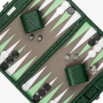 Picture of Forest Green Ostrich Backgammon