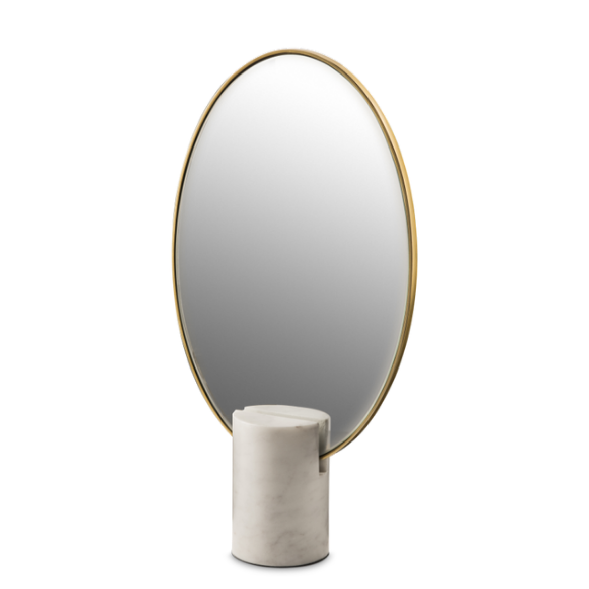 Picture of Oval Mirror Marble Base