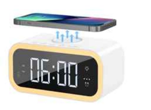 Picture of Wi-W015 2 in 1 wireless charger& alarm