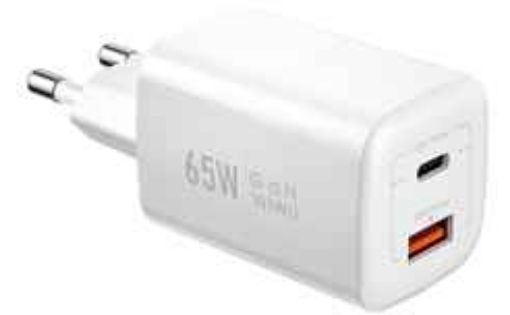 Picture of 65W PD+QC wall charger/ EU Plug Wi-U012