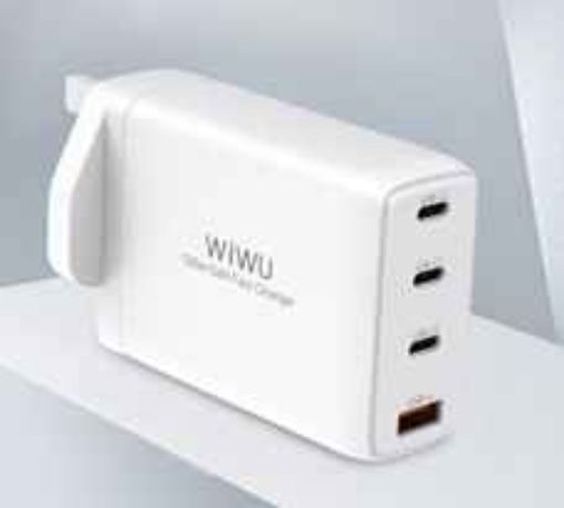 Picture of 120 W MIni GAN Quick charger                          Wall charge  PD*3+QC .3.0                               (EU Plug)