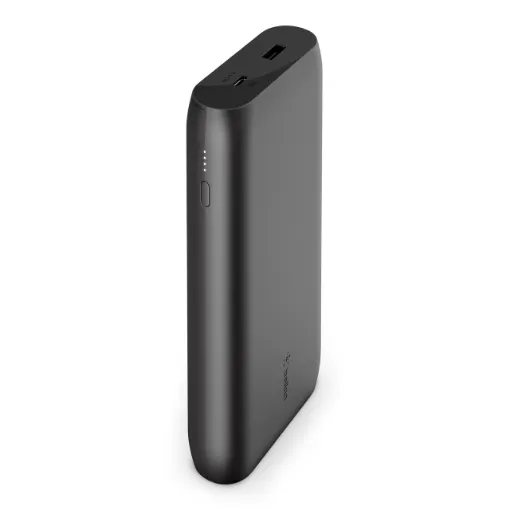 صورة بنك الطاقة Belkin BPB002btBK 20K USB-C 30W PD، 1x12W USB-A، كابل USB-C 0.6 متر، أسود