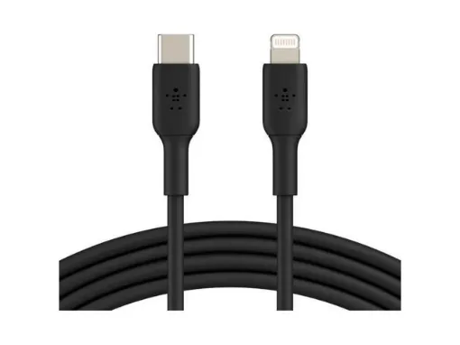 Picture of Belkin CAA003bt1MBK BOOST Lightning to USB-C Cable, 1M, Black