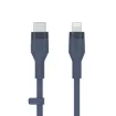 Picture of Belkin CAA009bt1MBL BOOST Flex USB-C Silicone Cable with Lightning Connector, 1M, Blue