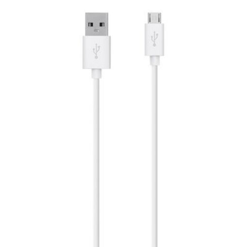 Picture of Belkin F2CU012bt2M-WHT Micro-USB to USB-A Cable, 1M, White