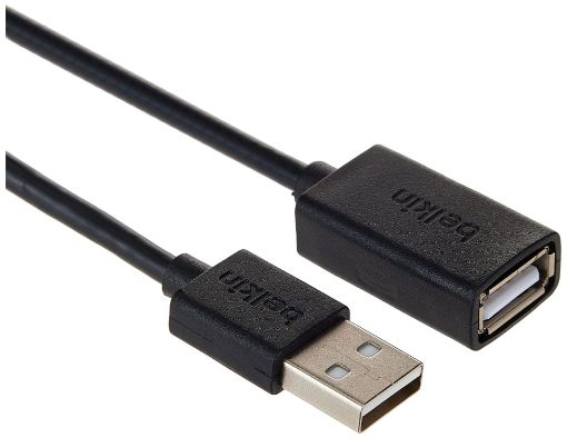 Picture of Belkin/F3U153bt1.8M CABLE USB DSTP USBAM/USBAF 1.8M EXTENSION