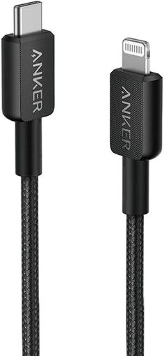 Picture of A81B6H11 Anker Anker 322 USB-C to Lightning Cable (6ft Braided)  B2B - UN (excluded CN, Europe) Black Iteration 1 