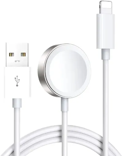 Picture of S-IW002S Apple Watch magnetic two-in-one charging cable 1.5M White