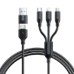 Picture of S-2T3018A15 3.5A USB-A+PD+Type-C+Micro 5-in-1 Charging Cable 1.2m