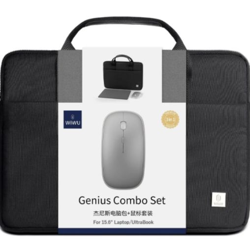 Picture of GENIUS COMBO SET Laptop 3 in 1 sets laptop bags/Mouse/Mouse pad 15.6 inch