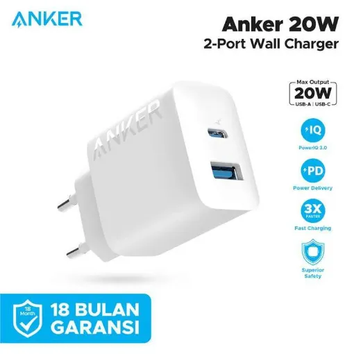 Picture of Anker  20W Wall Charger (2 Ports) White