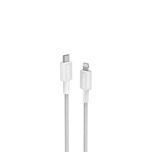 Picture of A81B5H21 Anker 322 USB-C to Lightning Cable (3ft Braided) B2B - UN (excluded CN, Europe) White Iteration 1