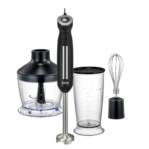Picture of Sona Hand Blender With accessories  1200 W Black 600 ml