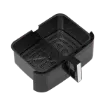 صورة قلاية هوائية سونا 10 لتر لون أسود 2600 وات مزودة بمقسم درج شفاف للطهي على الجانبين أو جانب واحد