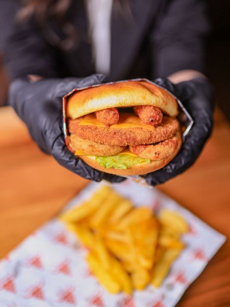 Picture of hot dog sandwich