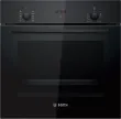 صورة فرن كهربائي مدمج بوش HBF512BB1T، سلسلة 2، 66 لترًا، أسود بالكامل