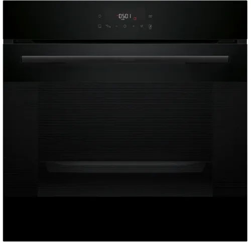 صورة فرن كهربائي مدمج من بوش HJG852YB0T، 60 سم، سلسلة 6، سعة 76 لترًا، صديق للبيئة، أسود بالكامل