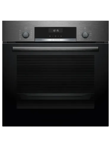 صورة فرن كهربائي مدمج 60 سم سلسلة 6 سعة 66 لترًا، فولاذ أسود نظيف مائي