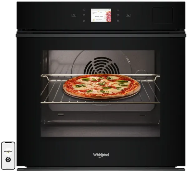 Picture of Whirlpool WOI9A8PT2SBA Built in Electric Steam Oven 60cm 73lit Full Black 6th Sense/W-Line