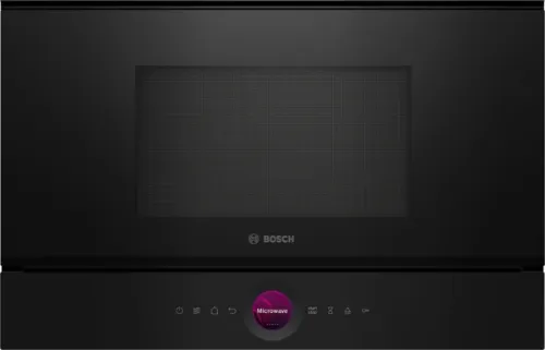 صورة ميكروويف مدمج 60 سم سلسلة 8 21 لتر ارتفاع * 38.5 سم أسود