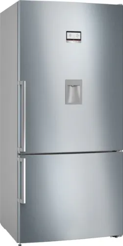 صورة ثلاجة/فريزر سفلي من سلسلة 6، 86 سم، وIceTwister سعة 619 لترًا، من الفولاذ المقاوم للصدأ A++