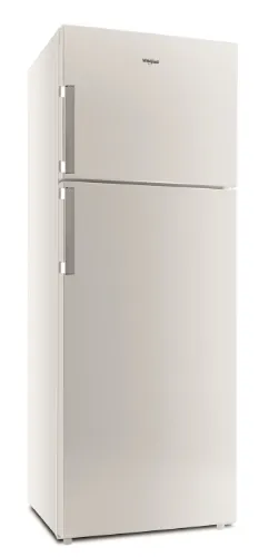 صورة ثلاجة بفريزر علوي 70 سم A+ سعة 438 لترًا خالية من الصقيع، لون أبيض