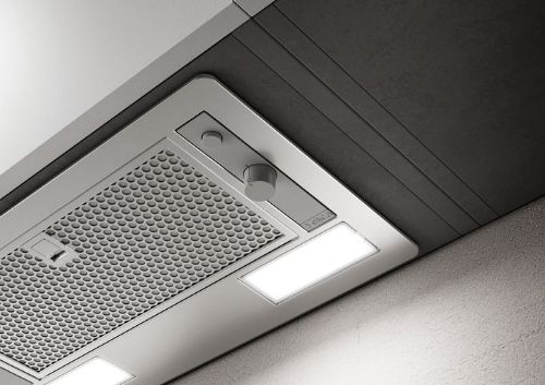 صورة شفاط مدمج 80 سم، 350 م³/ساعة، رمادي