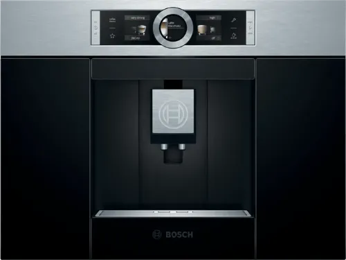 صورة ماكينة قهوة بوش المدمجة الأوتوماتيكية بالكامل من سلسلة 8 | 1600 واط، مصنوعة من الفولاذ المقاوم للصدأ