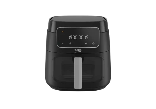 صورة مقلاة هوائية بيكو 1750 واط سعة 7.6 لتر و 9 برامج للطهي لون اسود