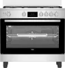 Picture of Beko Gas Cooker 90 cm 5 Burners Stainless Steel Cast Iron with Fan Cast Iron Pan