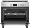 Picture of Beko Gas Cooker 90 cm 5 Burners Stainless Steel Cast Iron with Fan Cast Iron Pan