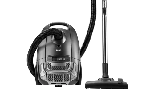 صورة مكنسة سونا الكهربائية بقوة 2200 واط مزودة بخاصية التحكم في السرعة ومؤشر امتلاء الكيس