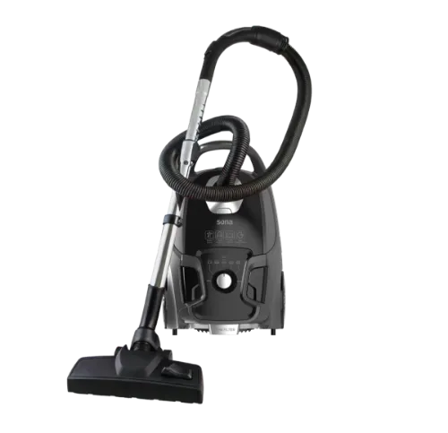 صورة مكنسة سونا المسطحة بقوة 2400 واط مع منفاخ هواء متعدد السرعات وسعة 6 لترات