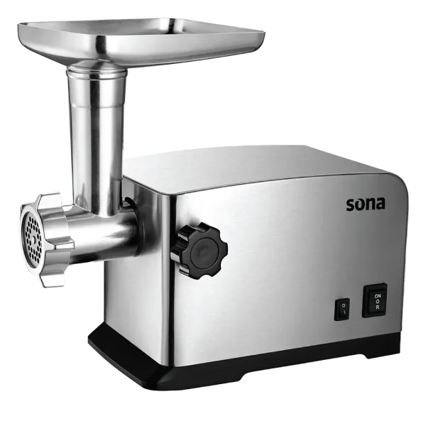 Picture of Sona Meat Grinder 1800W Stainless Steel With Accessories For Chopping And Kibbeh