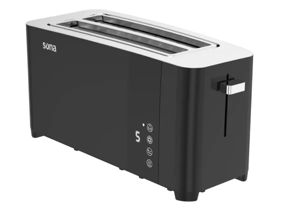 Picture of Sona Toaster 1400W 4 Slices With 7 Roasting Levels And Touch Control Black