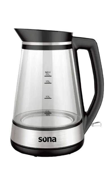 Picture of Sona Kettle 1.7 L 2200W Glass and Stainless steel Design