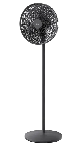 صورة مروحة سونا عامودية وطاولة اسود 16 انش 5 شفرات و 3 سرعات