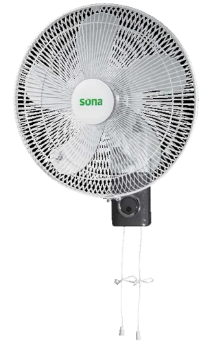 صورة مروحة سونا حائط 16 انش 5 فراشات 3 سرعات مع ريموت