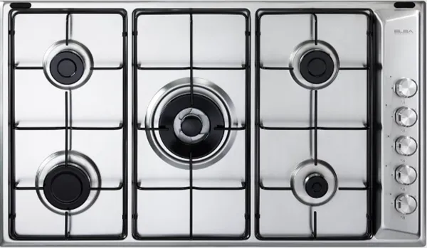 Picture of Elba Gas Hob Built-in 5 Burners 90 cm Stainless steel Enameled Pan Support