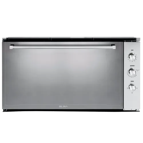 صورة فرن غاز البا 90 سم ستانليس ستيل مع مروحة تبريد وتوزيع