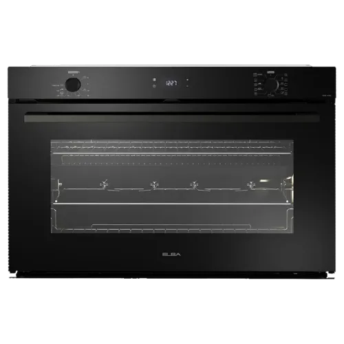 صورة فرن كهرباء بلت ان البا أسود 90 سم 11 برنامج سعة 121 لتر